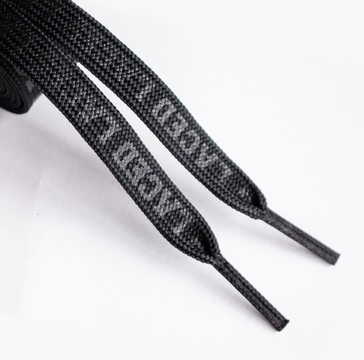 Molded Tip Waxed Hockey Laces for Inline Skates. New Zealand Based. Laced Laces - Stealth Black.
