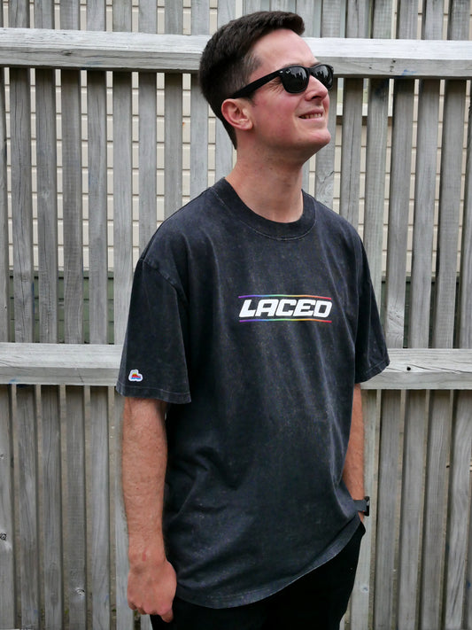 Race Tee - Stone Wash Black