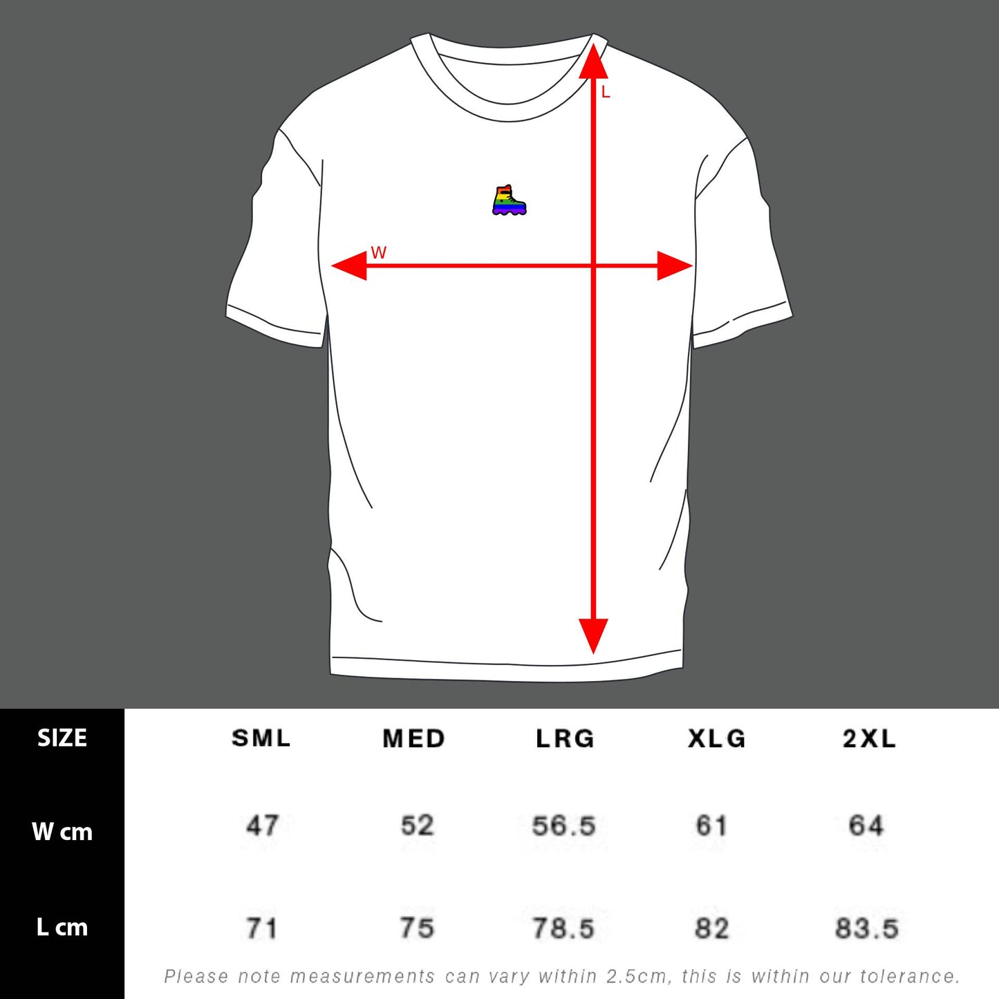 Laced Colours Tee - White - Size S ONLY