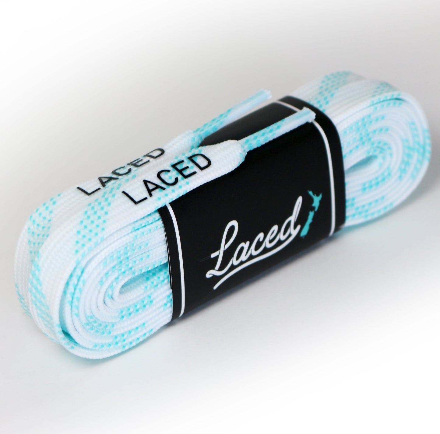 Laced Waxed Laces - White & Mint