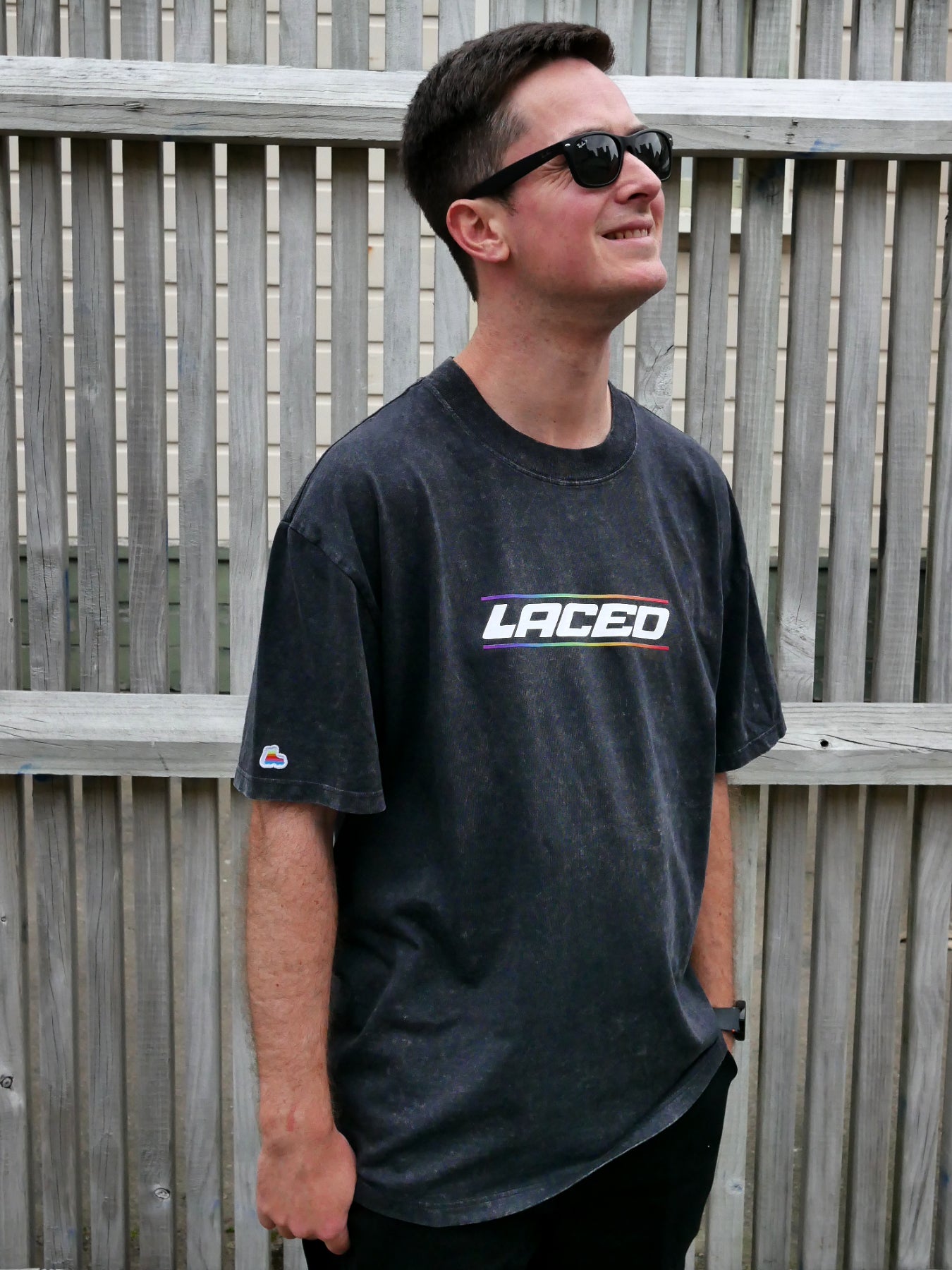 Race Tee - Stone Wash Black