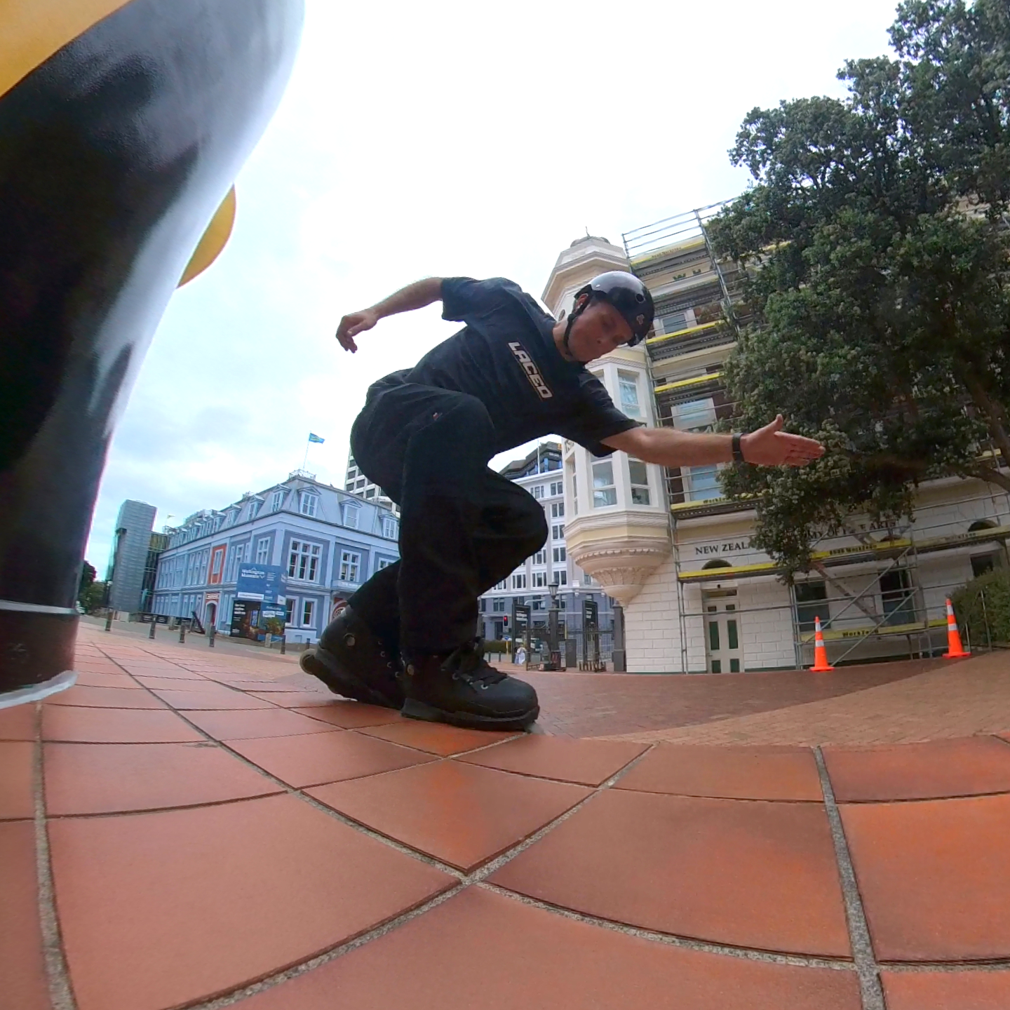 Race Tee - Stone Wash Black